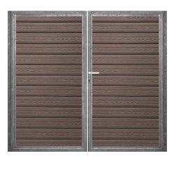 K2 komposit dobbeltlge ex. stolper 200cm i bredden x den valgte hjde