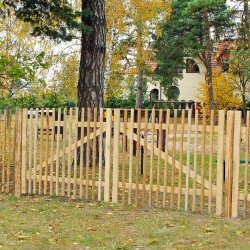 Rustik dobbeltl�ge i robinietr� model "Rorup" 300x120cm (BxH)