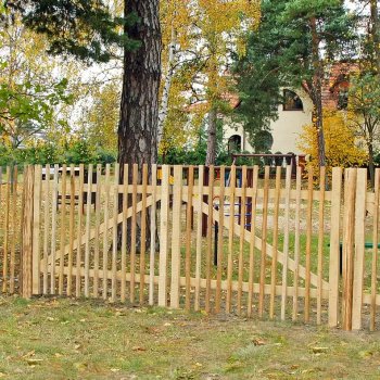 Rustik dobbeltl�ge i robinietr� model "Rorup" 300x120cm (BxH)