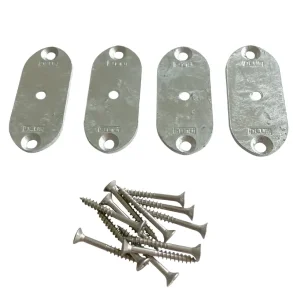 Element hegnsbeslag 4 stk varmgalvaniseret