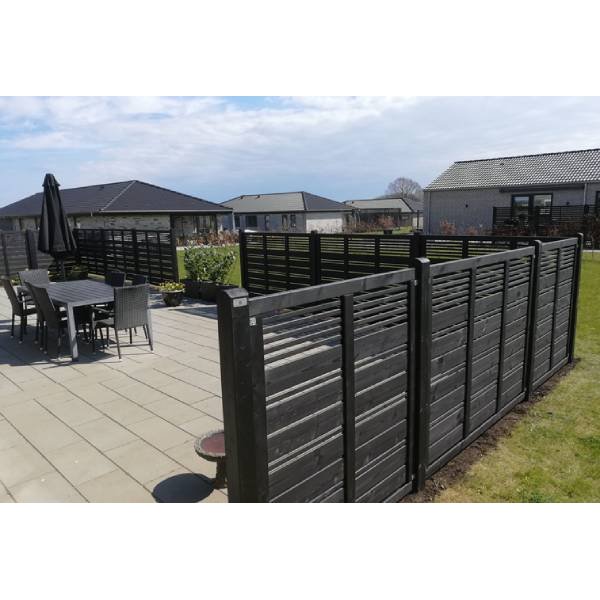 Silence hegn i sort 176x140cm (BxH)