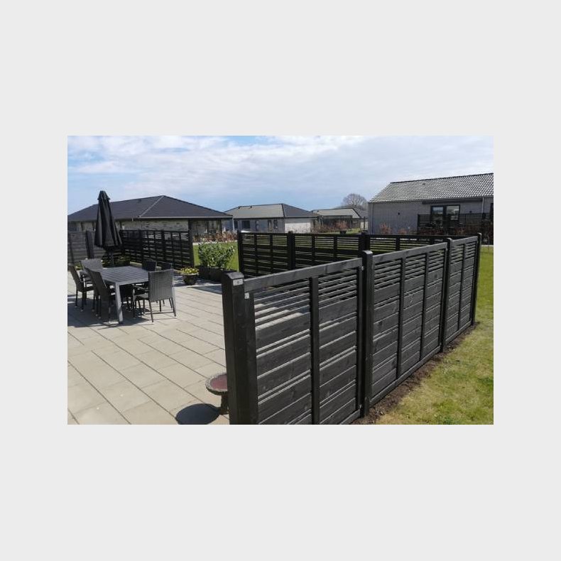 Silence hegn i sort 176x140cm (BxH)