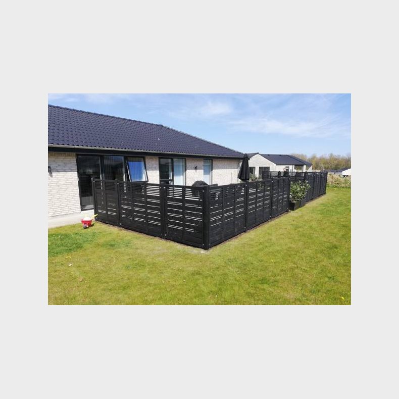 Silence hegn i sort 176x140cm (BxH)