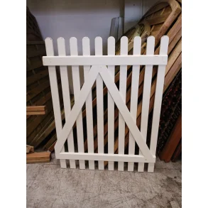 OUTLET: Retro stakitlge i hvid 100x120cm (BxH)