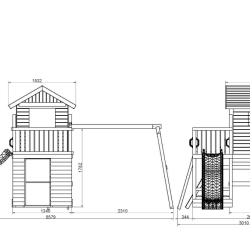 Multifort leget�rn trykimpr�gneret med gr�n rutsjebane