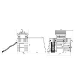 Multifort leget�rn trykimpr�gneret med gr�n rutsjebane