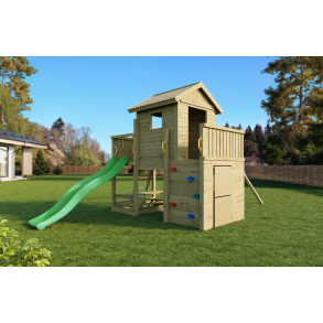 Multifort leget�rn trykimpr�gneret med gr�n rutsjebane