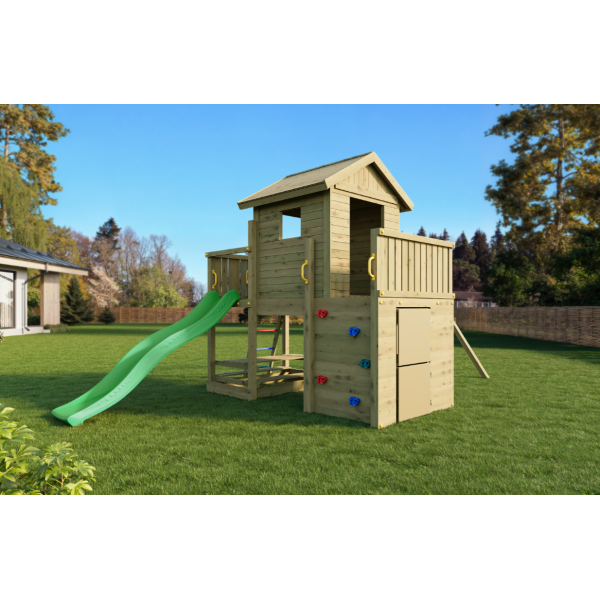 Multifort leget�rn trykimpr�gneret med gr�n rutsjebane