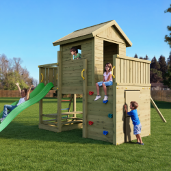 Multifort leget�rn trykimpr�gneret med gr�n rutsjebane