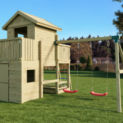 Multifort leget�rn trykimpr�gneret med gr�n rutsjebane