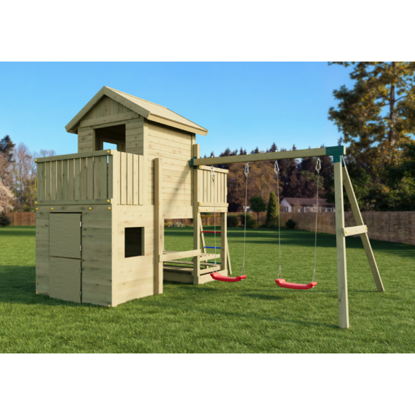 Multifort leget�rn trykimpr�gneret med gr�n rutsjebane