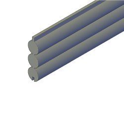 Slvklasse: FT systemhegn rafteprofil inkl. systemstolper i tr og tilbehr