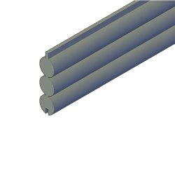 Rafte hegnsprofil sortmalet