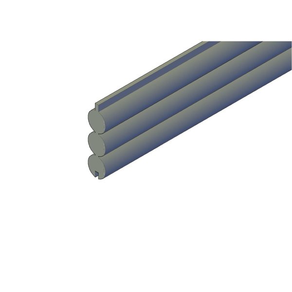 Rafte hegnsprofil brun trykimprgneret