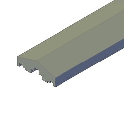 Topplanke skr i Brun lngde 3,9m