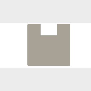 Hjemsted plank brun trykimpr�gneret start/endestolpe 270cm 