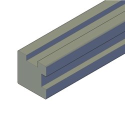 Brun hjrnestolpe 97x97 i 2,7m