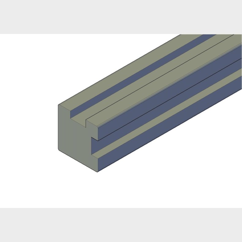 Brun hjrnestolpe 97x97 i 2,7m