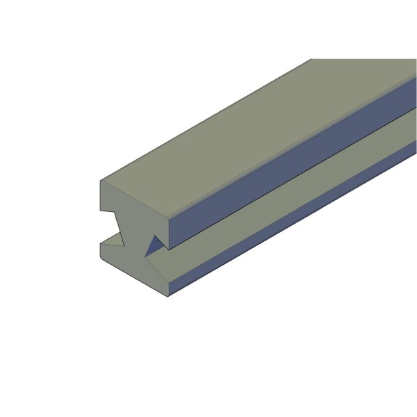 Brun 45 graders vinkel stolpe 97x97 i 2,7m