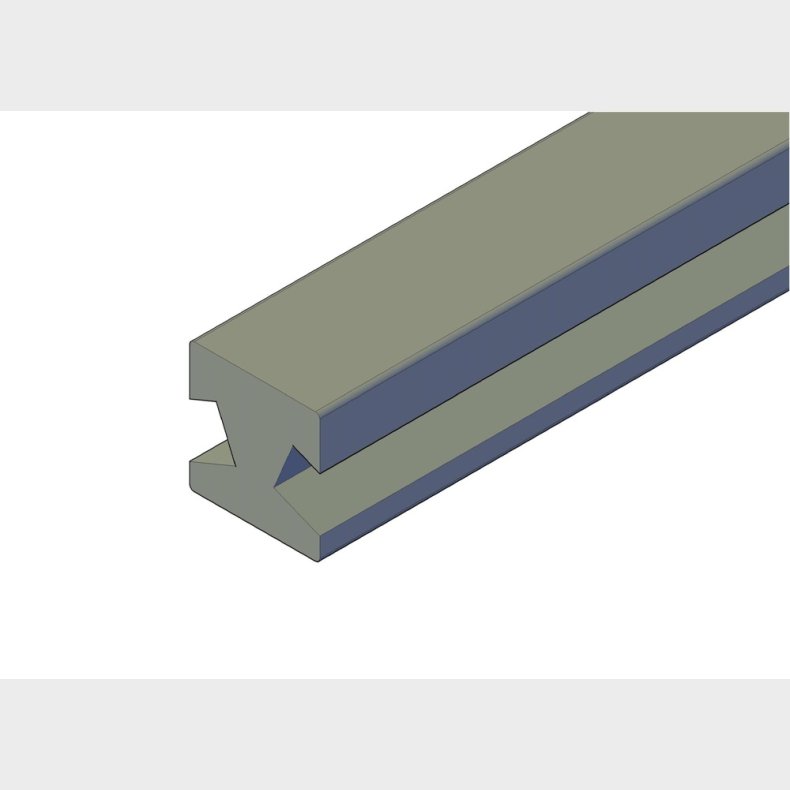 Brun 45 graders vinkel stolpe 97x97 i 2,7m