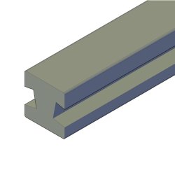 Brun 22 graders vinkel stolpe 97x97 i 2,7m