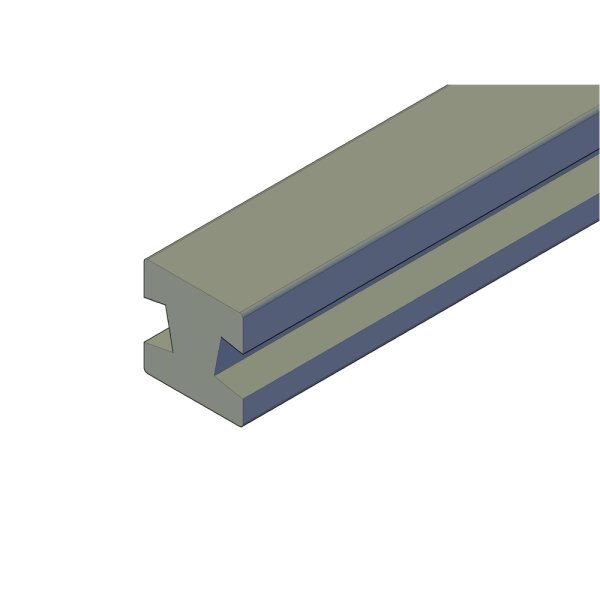 Brun 22 graders vinkel stolpe 97x97 i 2,7m