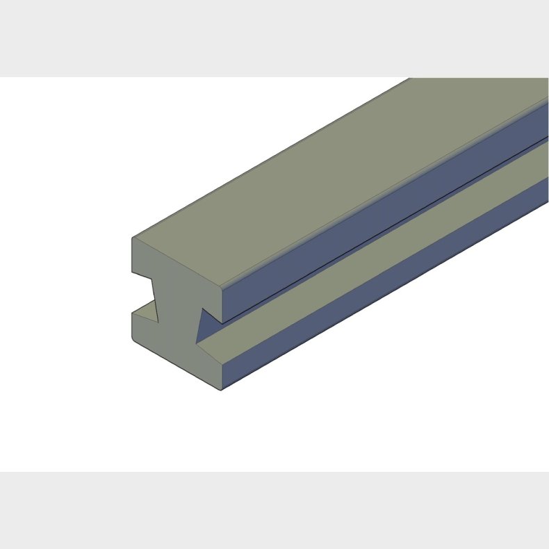 Brun 22 graders vinkel stolpe 97x97 i 2,7m