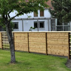 Slvklasse: FT systemhegn rafteprofil inkl. systemstolper i tr og tilbehr