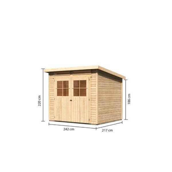 Galten model 4 havehus i ubehandlet tr p 5,1m2