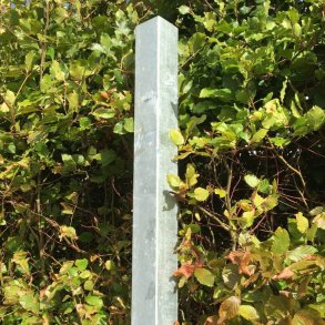 Galvaniseret stlstolpe 8x8x200cm (2mm)