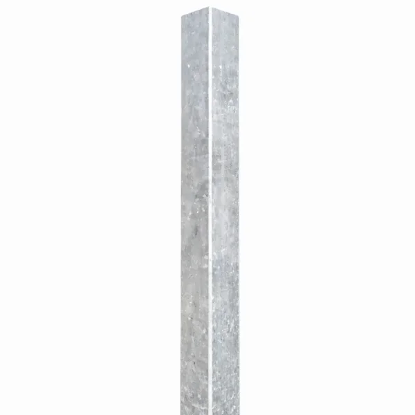 Galvaniseret st�lstolpe 8x8x300cm (4mm)
