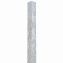Galvaniseret st�lstolpe 8x8x320cm (4mm)
