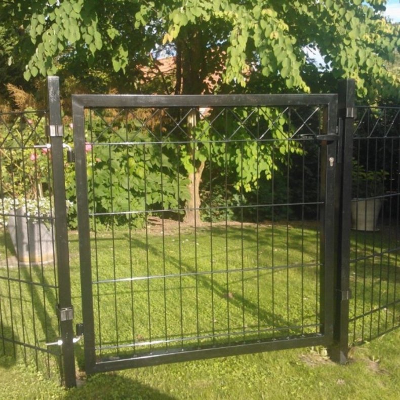 Lge X i sort til panelhegn100x100cm - model Gilleleje