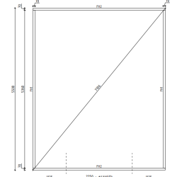 Gram garage med 40mm godstykkelse p 24,7m2 i ubehandlet tr