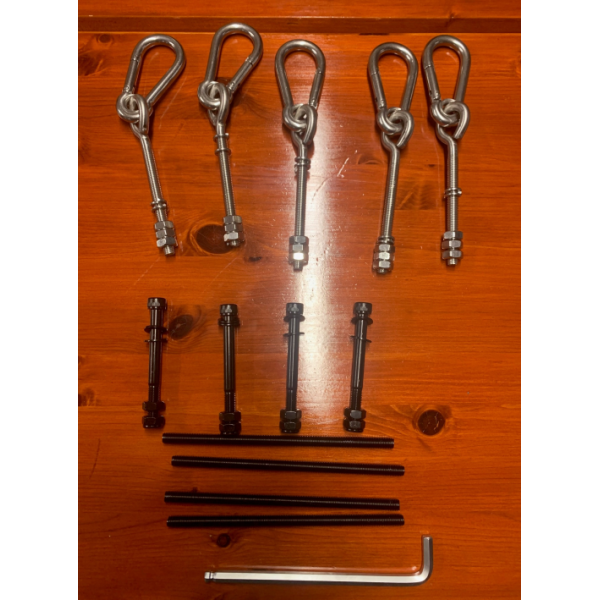 Gyngestativ i st�l med 2 gynger og klatrestige � solid kvalitet i stilrent design