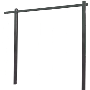 Gyngestativ i stl EX. gyngesder og klatrestige i pulverlakeret gr (OUTLET)