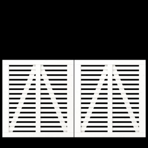 Harmoni dobbeltlge i hvid 200x107cm (BxH)