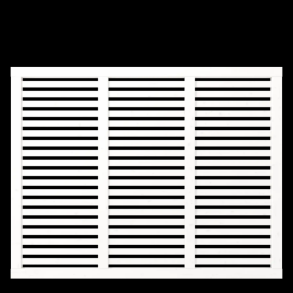 Harmoni terrassehegn i hvid 180x140cm (BxH)