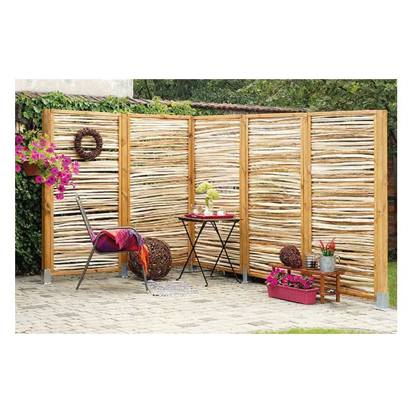 Hasselhegn med ramme model "Hammarsund" 90x180cm (BxH)