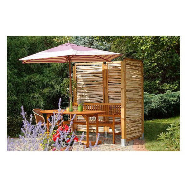 Hasselhegn med ramme model "Hammarsund" 90x180cm (BxH)