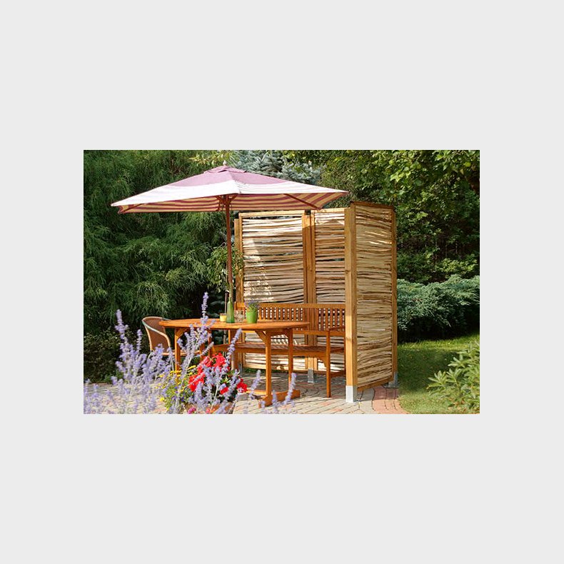 Hasselhegn med ramme 90x180cm - model Hammarsund