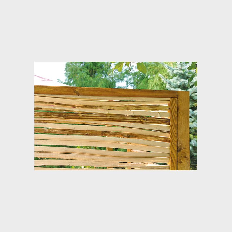 Hasselhegn med ramme 90x180cm - model Hammarsund