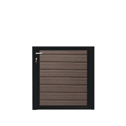 K2 komposit enkeltlge sort pulverlakeret ex. stolper 100cm i bredden x den valgte hjde