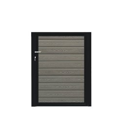 K2 komposit enkeltlge sort pulverlakeret ex. stolper 100cm i bredden x den valgte hjde