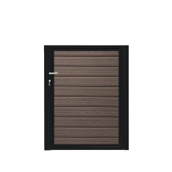 K2 komposit enkeltlge sort pulverlakeret ex. stolper 100cm i bredden x den valgte hjde