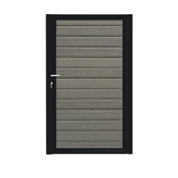 K2 komposit enkeltlge sort pulverlakeret ex. stolper 100cm i bredden x den valgte hjde