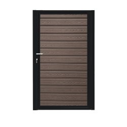 K2 komposit enkeltlge sort pulverlakeret ex. stolper 100cm i bredden x den valgte hjde