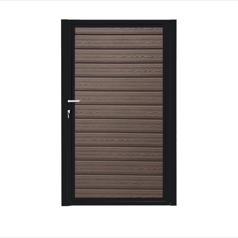 K2 komposit enkeltlge sort pulverlakeret ex. stolper 100cm i bredden x den valgte hjde