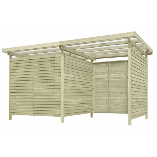 Bronzeklasse: Jmkiil redskabsskur model Helsinki 8,5 m2 med 1 dobbeltdr