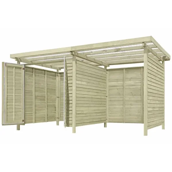 Bronzeklasse: Jmkiil redskabsskur model Helsinki 8,5 m2 med 1 dobbeltdr